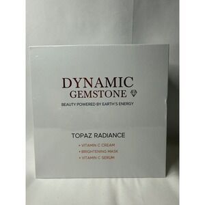 Dynamic Gemstone Topaz‎ Radiance Vitamin C Cream Mask Serum Skincare Set 3pc NEW